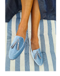 Hadley™ | Silver Tassel Slippers