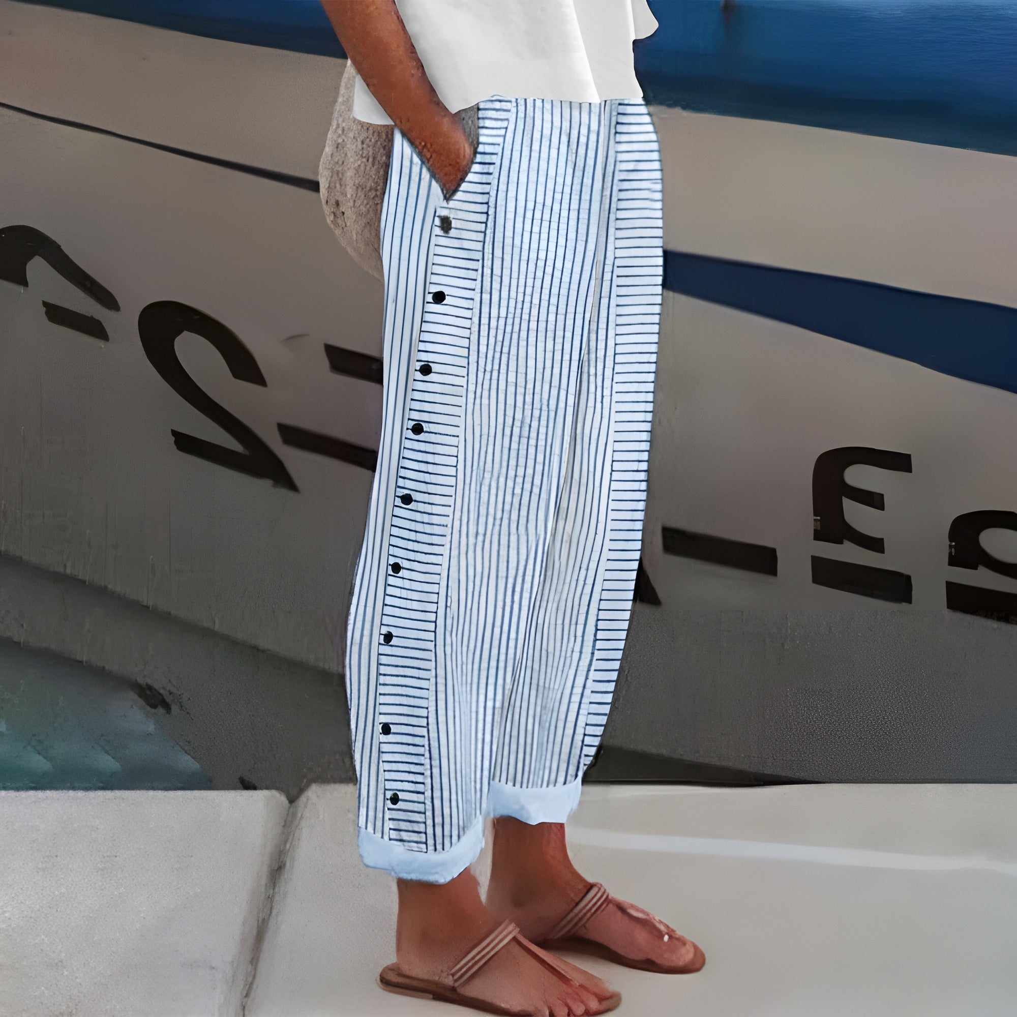 Sandrine | Striped Pants