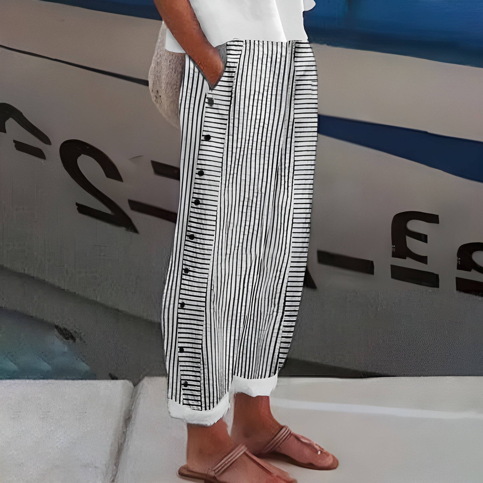 Sandrine | Striped Pants