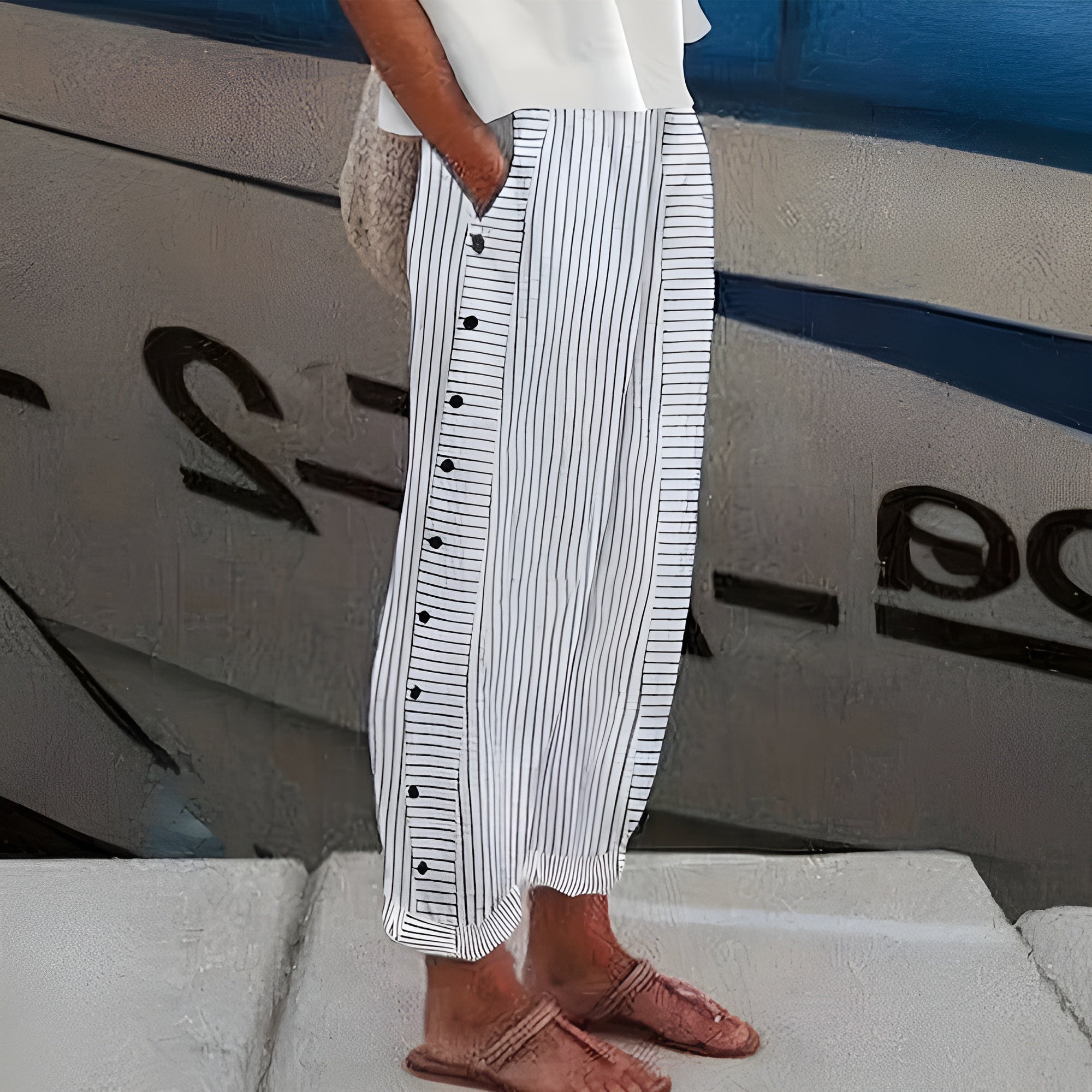 Sandrine | Striped Pants